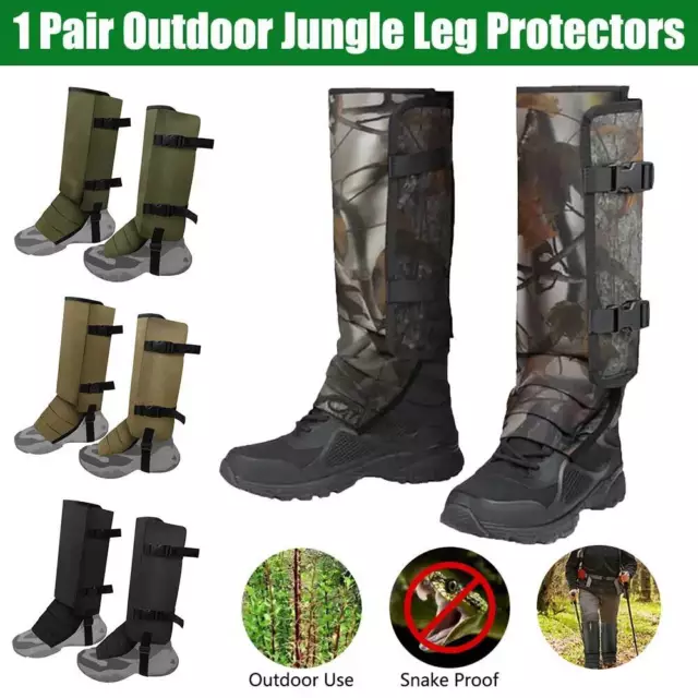 Outdoor Leggings Gamaschen Wasserdicht Wandern Jagd Anti Bissschutz Beinschutz