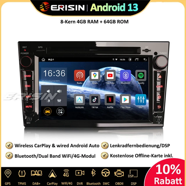 DAB+ Android Autoradio Für Opel Vectra Zafira B Astra H Corsa CarPlay