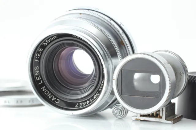 [N MINT w/ Finder] Canon 35mm f2.8 L Lens Leica Screw Mount L39 LTM From JAPAN