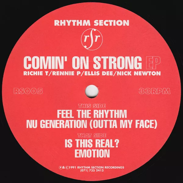 Rhythm Section  - Comin' On Strong EP (12", EP) 2