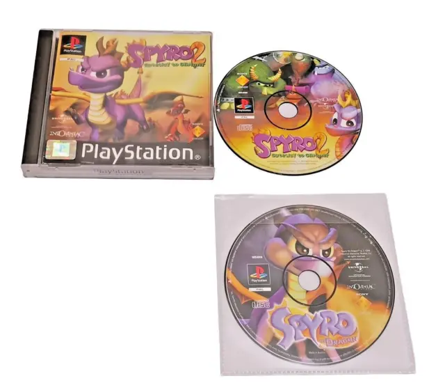 Sony PlayStation 1 Spyro The Dragon | PS1 Spyro 2: Gateway To Glimmer Games