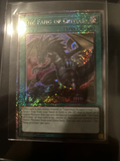 YuGiOh Fang Of Critias Card Yu-Gi-Oh! Card - The Fang Of Critias (Platinum  Secret Rare) - RA04-EN255 1st Edition RA04-EN255 Card
