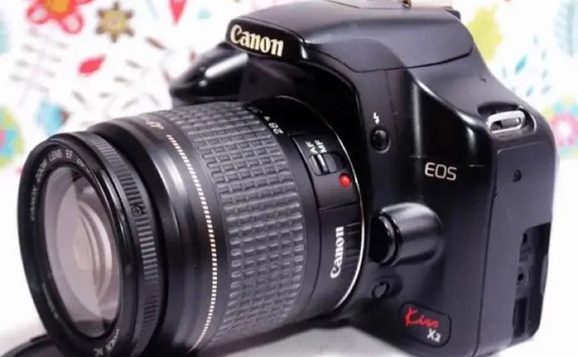 CANON EOS KISS X2 DSLR Camera Kit with SD Card Lightweight Compact