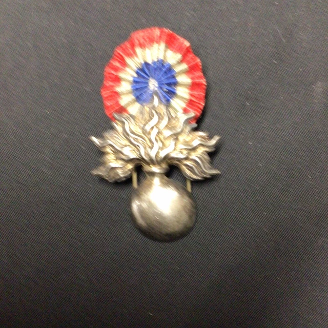 Insigne Militaire 15-9e RIA – Grenade Argentée Et Edelweiss – Drago Paris – REF 5894 – Occasion