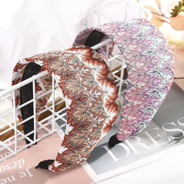 Styles Women Girl Hair Accessories Wide Side Headband Hair Band Mesh Head Hoop