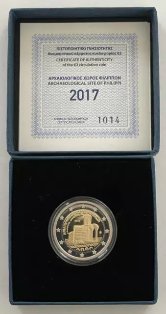Grece 2017 - 2 Euro Be Proof 2017 - Site Archeologique De Philippi - Etat Neuf -