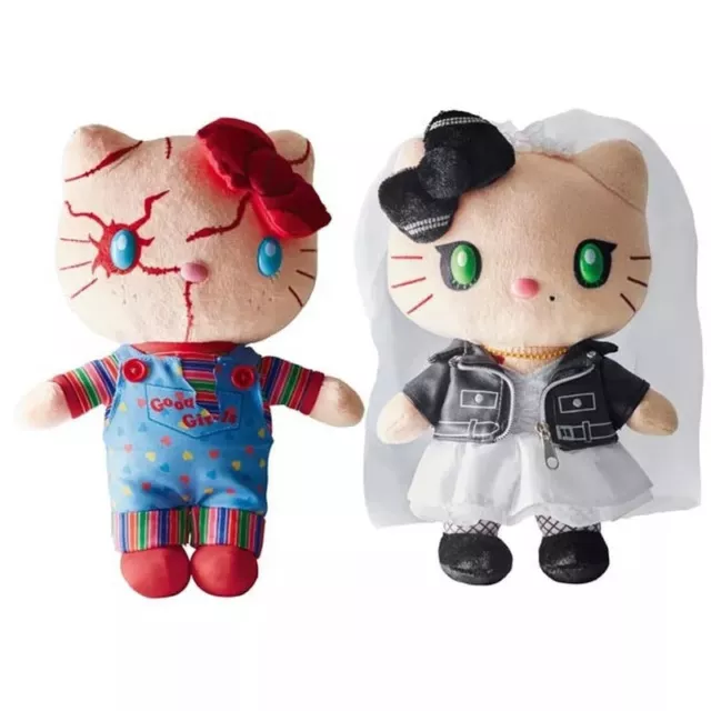 USA SELLER Plush Set Chucky & Tiffany Bride Dolls Hello Kitty Childs Play 2