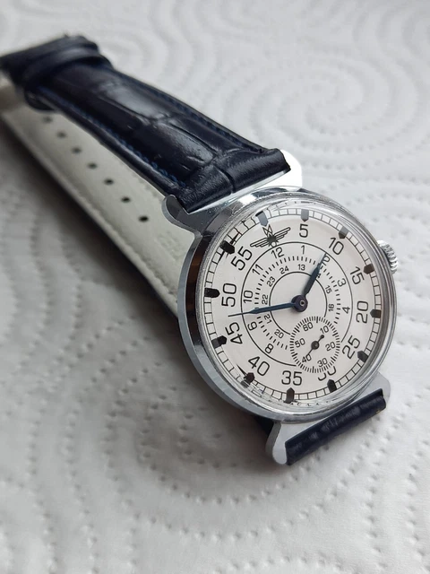 Montre Soviétique Pobeda Vintage - Modèle Ancien Rare Des Années 70, Mécanique, Diamètre 34mm