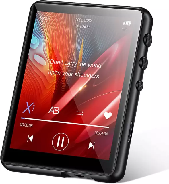 32GB LETTORE MP3 Con Bluetooth 5.0, Full Touch Schermo Portatile Hifi  Lettore Di EUR 53,09 - PicClick IT