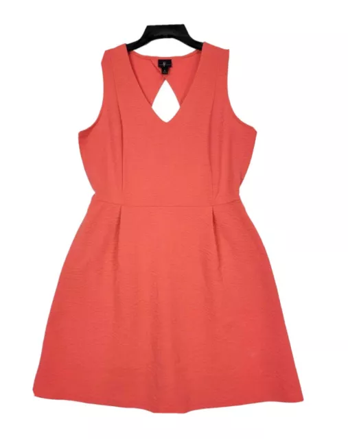 Worthington Coral Dress Size Large Women Sleeveless Fit & Flare