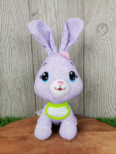 2011 Fisher-Price Doodle Bear Pet Bunny Rabbit Purple 7" Plush Stuffed Animal