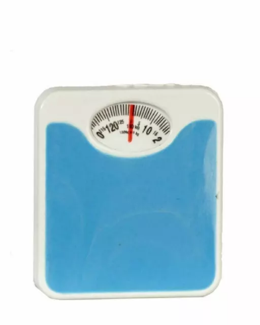 Dolls House Blue Weighing Scales Miniature 1:12 Scale Bathroom Accessory