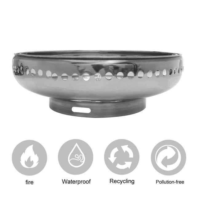 Soporte quemador de gas de acero inoxidable para recoger fuego