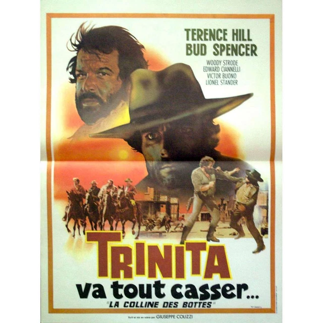 TRINITA VA TOUT CASSER Affiche de film 40x54 1970 Terence Hill EUR  19,59 PicClick FR