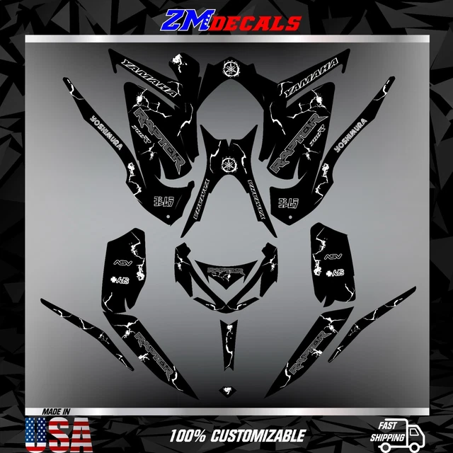Kit Graphisme Yamaha Raptor 700 / 700R - Décalcomanies VTT Multicolores 2013-2025