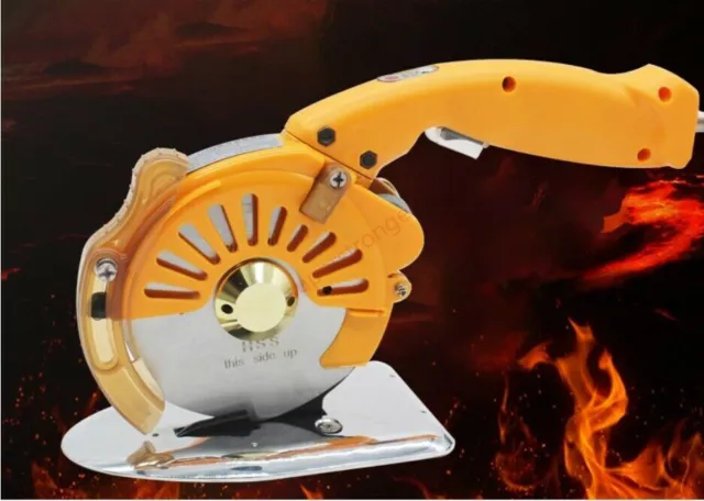 125mm 5"Round Knife Cloth Cutting Machine Elec Texitle Scissors Adjustable Speed