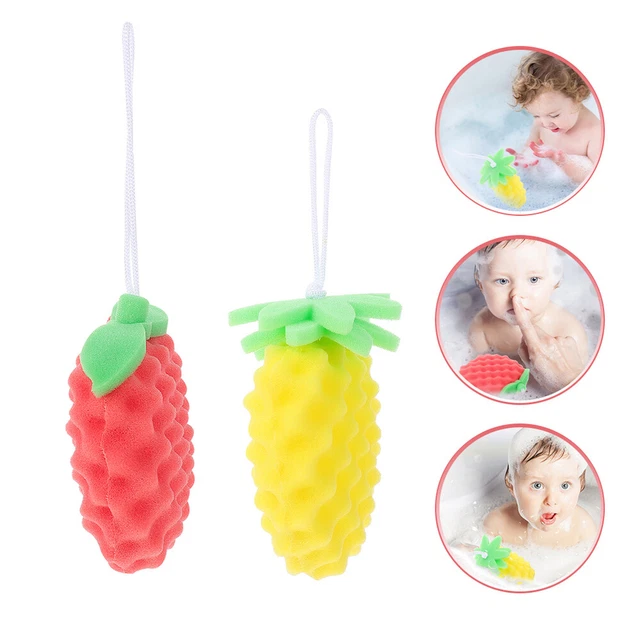 2 un. depuradores exfoliantes para baño de dibujos animados para niños encantadora esponja corporal para baño de bebé