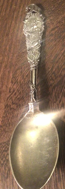 Sterling Souvenir Spoon EUREKA CA Gold Rush 1819 State Capital Wawona 18 Grams