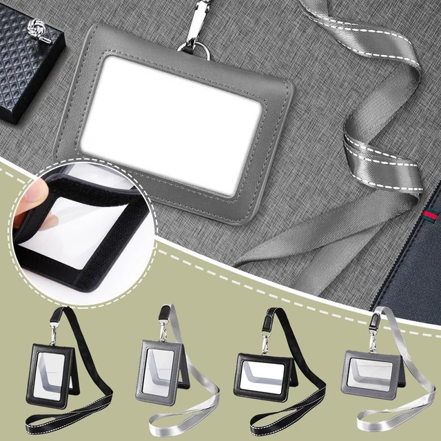 Office Luxury Multi-card Magnetic Leather Business Holder Card ID Bank V5M1