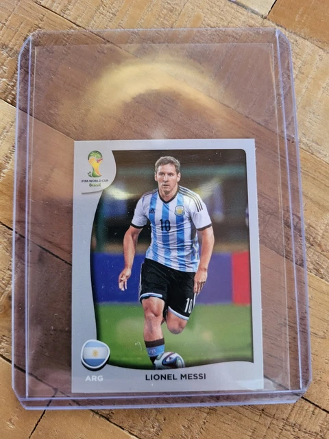 PANINI FIFA WORLD CUP 2014 BRASIL Sticker P1 LIONEL MESSI Swiss Platinum