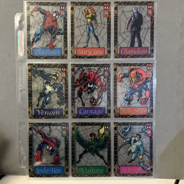 1994 Marvel Fleer Amazing Spiderman 12 Suspended Animation Insert Card Set Venom
