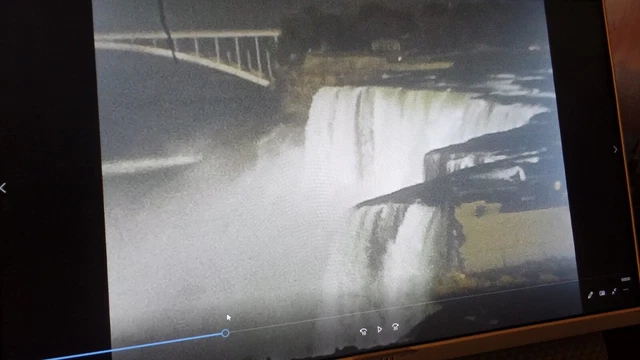 Carrete raro de película casera de 8 mm Cataratas del Niágara Canadá Nueva York y veleros U301