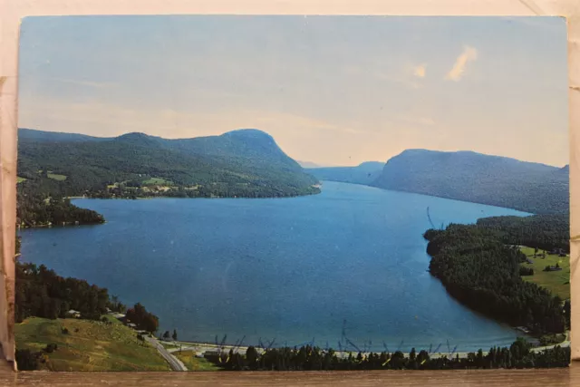 Vermont VT Lake Willoughby Aerial Swiss Postcard Old Vintage Card View Standard