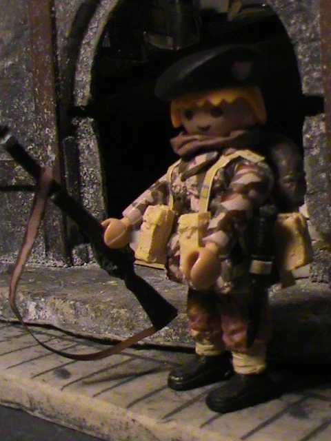 PLAYMOBIL CUSTOM FUSILERO Marine Commando (Frankreich) (Walcheren-1944 ...