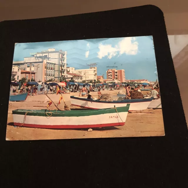 PESARO - Marotta - Riviera Adriatica - Spiaggia cartolina anni 60
