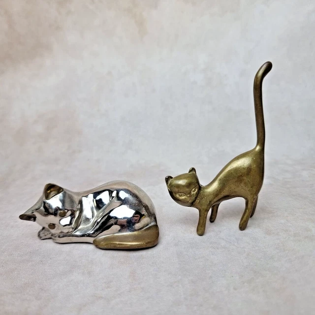 Figurines Grenouille En Laiton Doré – Lot De 2, 3x2x1,5 Cm – Porte-Bonheur, Décoration Bureau – Miniature Animale
