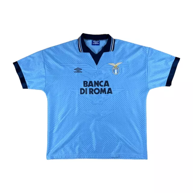 Lazio Roma 1995-96 Heim Trikot "XXL" umbro "BANCA DI ROMA" vintage home shirt