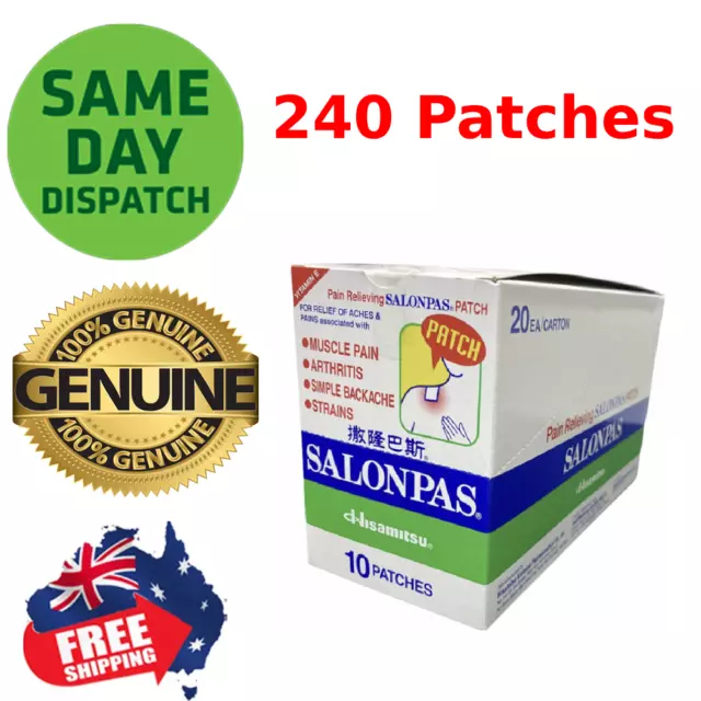 Salonpas Pain Relieving Patch 240 Patches Made in Vietnam exp: 2025