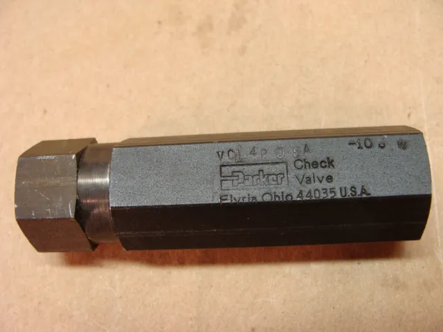 NEW Parker check valve VCL4P05A 1/4 NPT 3000 psi 3 GPM