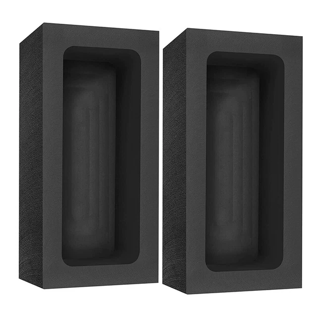2 Uds. (4-2Kg) Moldes de Lingotes de Grafito para Fundir Fundici??N Refinar P4