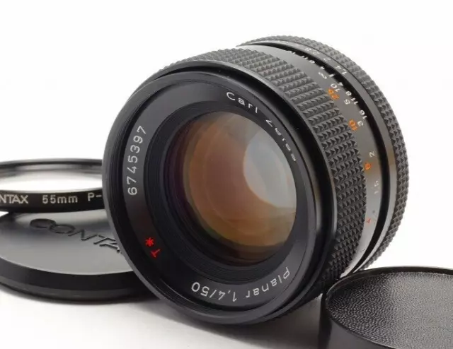 Nahe Mint Contax Carl Zeiss Planaren T 50mm F/1.4 Prime Objektiv Mmj Aus Japan
