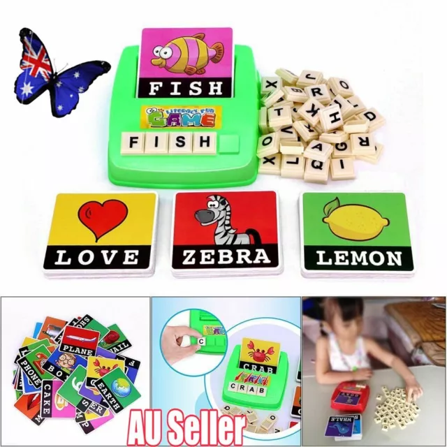 Literacy Scrabbler Early Education Puzzle Toys Gift IW