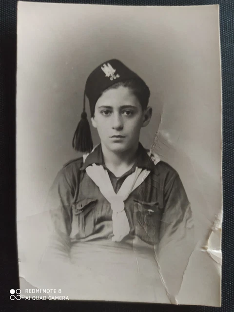 Foto Milizia - Fascismo - 1933 Ragazzo In Abiti Della Milizia - Splendida 