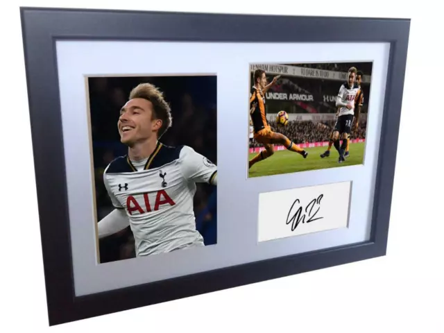 Signed Christian Eriksen Tottenham Hotspur Autographed Photograph Picture A4