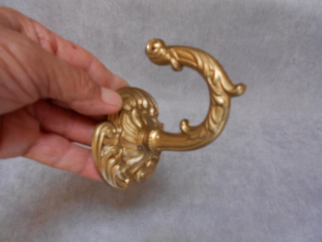 French Vintage BRONZE Coat hat rack  HANGER HOOK 8