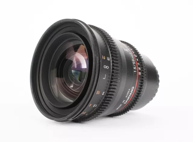 Samyang T1.5/50mm AS UMC Standard Angle Cine Lens, 6 Groups/ 9 Elements