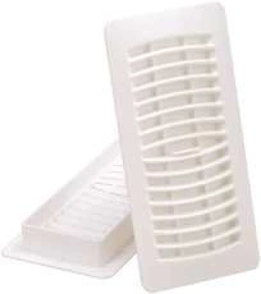 American Metal #RU412PW-R 4x12 White Floor Register
