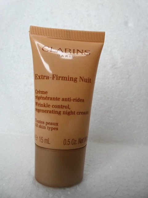 Clarins Extra Firming Nuit Wrinkle Control Night Cream 15ml 0.5 oz Travel Sealed