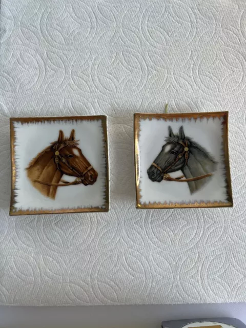 California Creations by Bradley 2 Small Horse Head Wall Hanging Art Plates