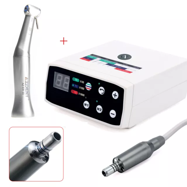 AZDENT Dental 20:1 Implant Surgical Contra Angle Low Speed Handpiece+Micro Motor