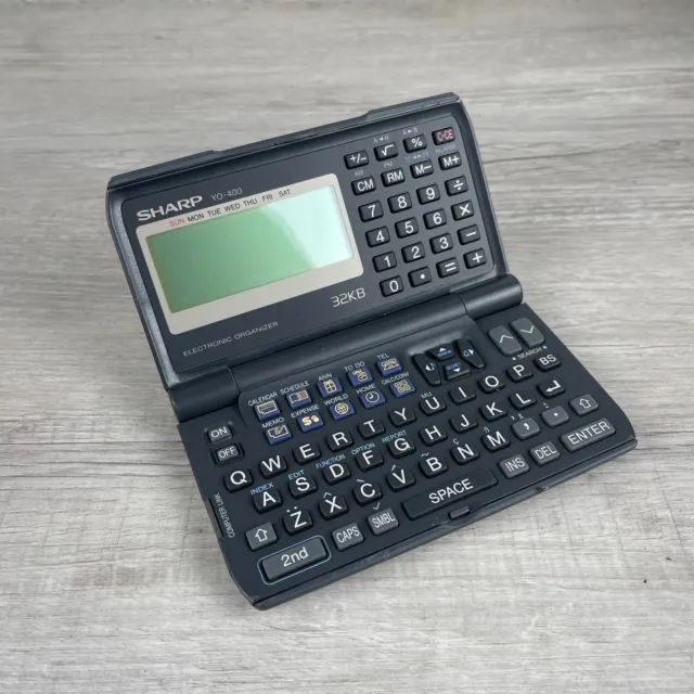 Vintage Sharp YO-400 Black 32KB QWERTY Keyboard Personal Electronic Organizer