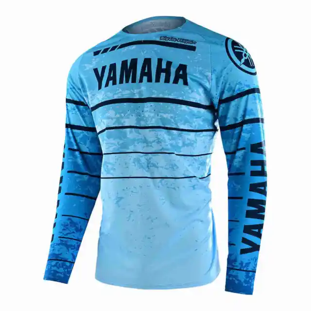 TROY LEE DESIGNS Yamaha SE Pro Kinder Motocross Trikot Shirt Jersey cyan blau