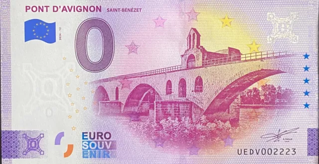 Geldschein 0 Europont D'Avignon San Benezet 2024 Nummer Sofort 2223