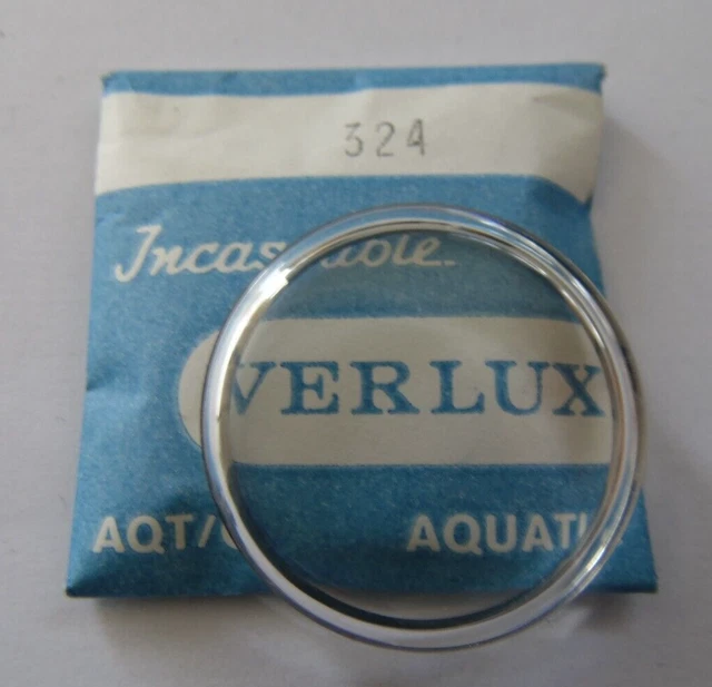 NEUF 1 VERRE VERLUX METALIC ( GLASS ) PLEXI MONTRE DE PLONGEE