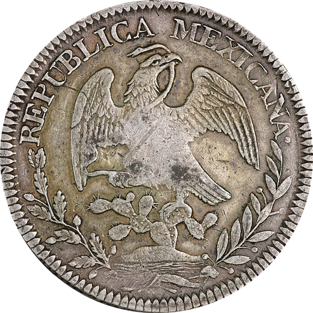 Mexico 1845 Zs OM Eight (8) Reales KM#377.13 Great Deals From The Executive Coin