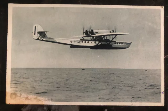 Mint Italy RPPC Real Picture Postcard Do R Superwal Flying Boat